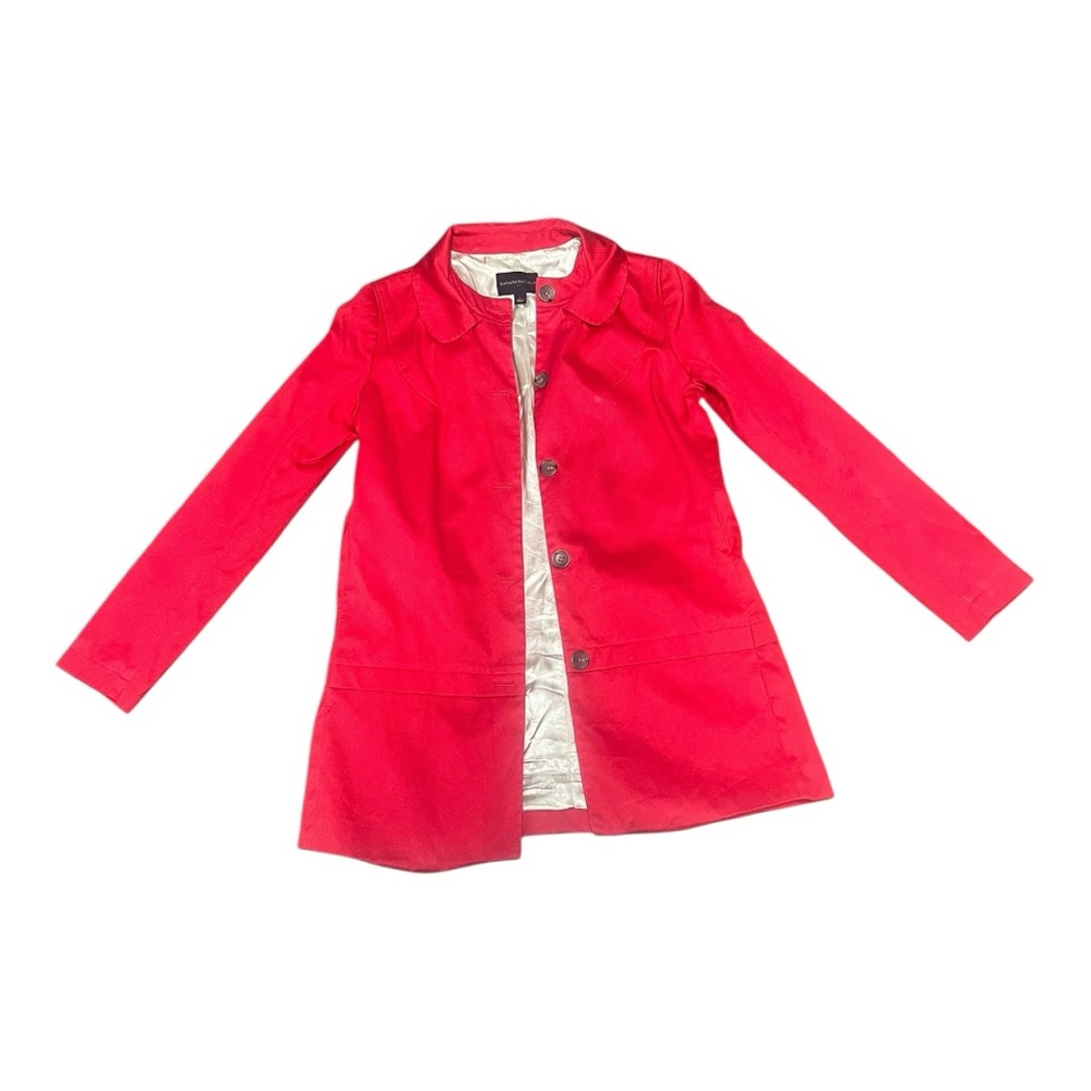 Red Preppy Fall City Jacket